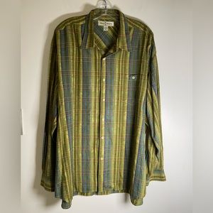 Tommy Bahama Tencel Lyocell plaid shirt XXL tall
